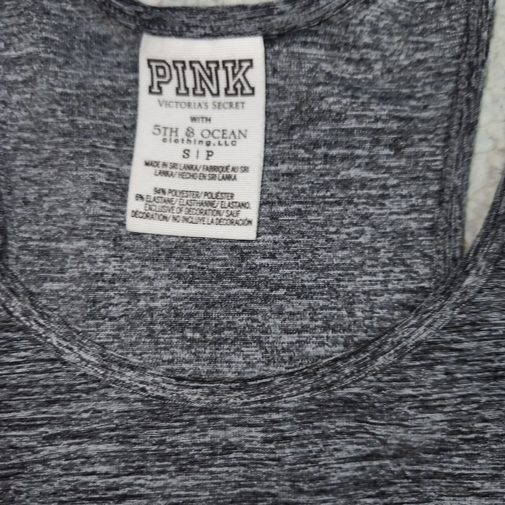 Victoria's Secret‎ PINK Women's Size Small Cincinnati Reds Tank Top Heather Grey